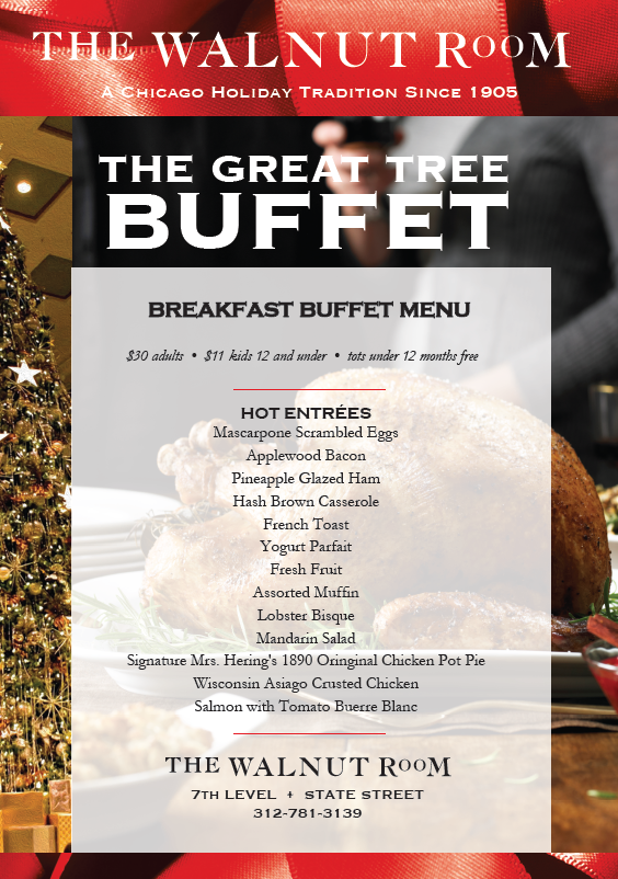 The Great Tree Lighting Buffet At The Walnut Room